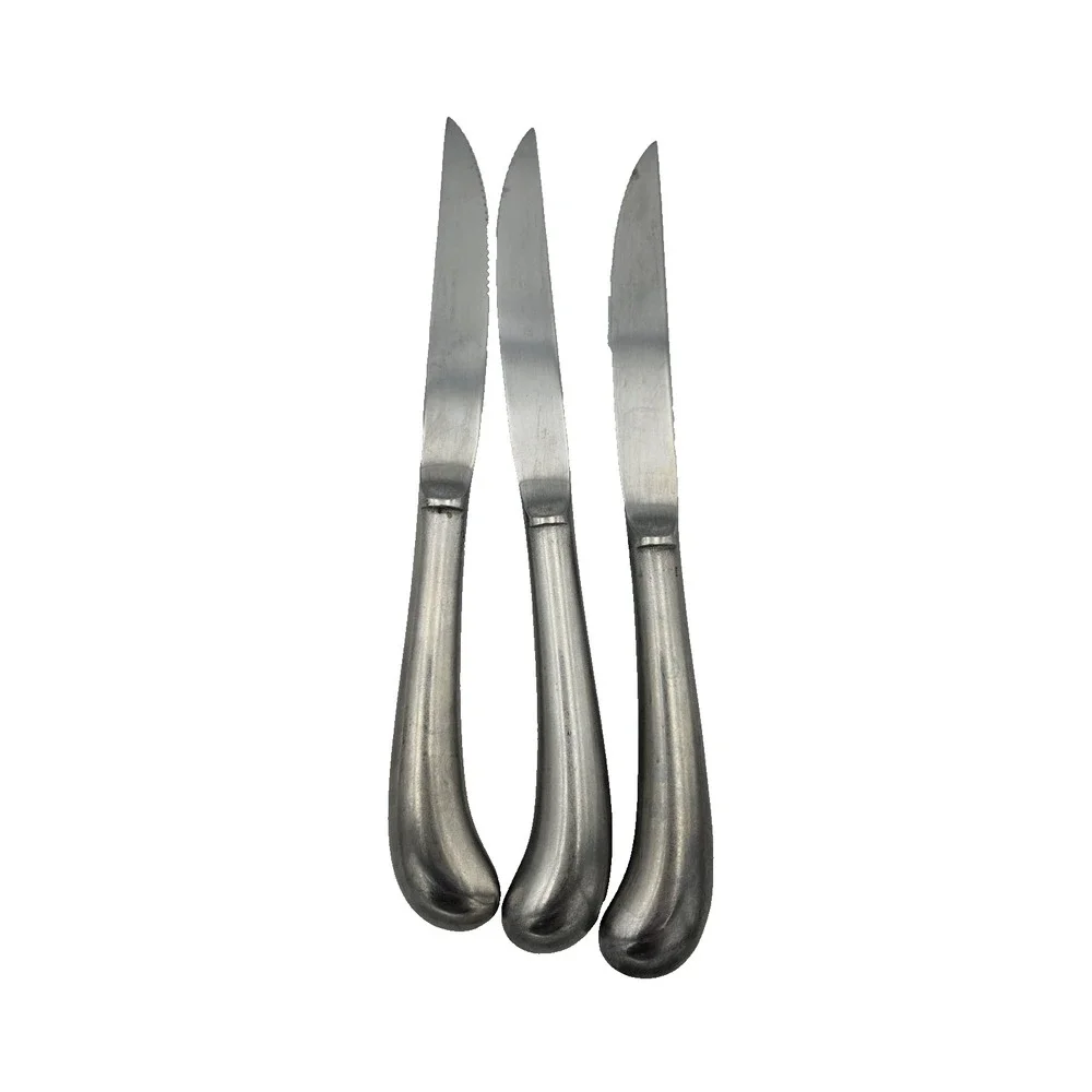 Rogers & Co Stainless‎ Steel Steak Knives Set of 3 Korea 9